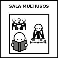 SALA MULTIUSOS - Pictograma (blanco y negro)