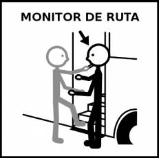 MONITOR DE RUTA - Pictograma (blanco y negro)