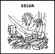 SELVA - Pictograma (blanco y negro)