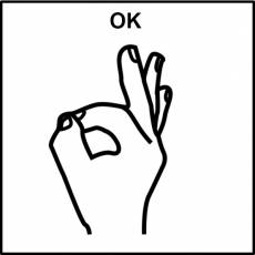 OK - Pictograma (blanco y negro)