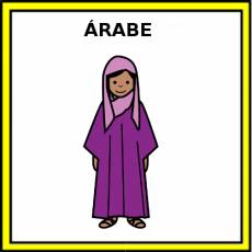 ÁRABE (MUJER) - Pictograma (color)