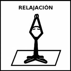RELAJACIÓN - Pictograma (blanco y negro)
