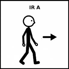 IR A - Pictograma (blanco y negro)