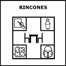 RINCONES - Pictograma (blanco y negro)