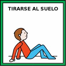 TIRARSE AL SUELO - Pictograma (color)