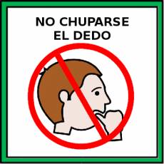 NO CHUPARSE EL DEDO - Pictograma (color)
