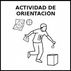 ACTIVIDAD DE ORIENTACIÓN - Pictograma (blanco y negro)