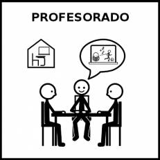 PROFESORADO - Pictograma (blanco y negro)