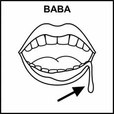 BABA - Pictograma (blanco y negro)