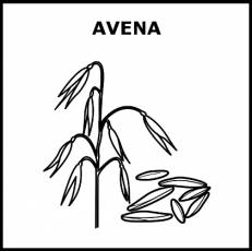 AVENA - Pictograma (blanco y negro)