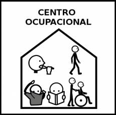 CENTRO OCUPACIONAL - Pictograma (blanco y negro)
