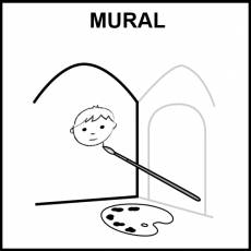 MURAL - Pictograma (blanco y negro)