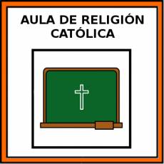 AULA DE RELIGIÓN CATÓLICA - Pictograma (color)
