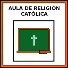 AULA DE RELIGIÓN CATÓLICA - Pictograma (color)
