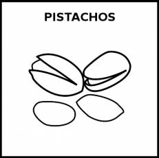 PISTACHOS - Pictograma (blanco y negro)