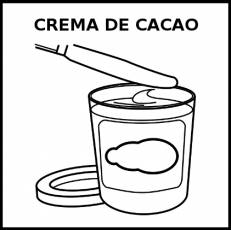 CREMA DE CACAO - Pictograma (blanco y negro)