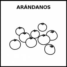 ARÁNDANOS - Pictograma (blanco y negro)
