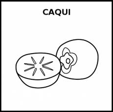 CAQUI - Pictograma (blanco y negro)