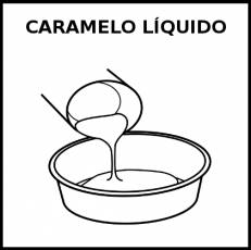CARAMELO LÍQUIDO - Pictograma (blanco y negro)