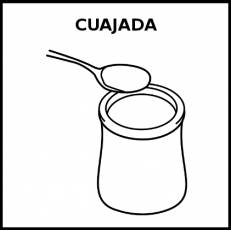 CUAJADA - Pictograma (blanco y negro)