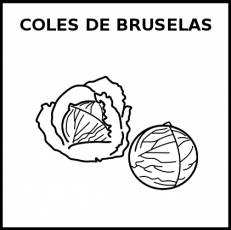 COLES DE BRUSELAS - Pictograma (blanco y negro)
