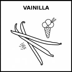 VAINILLA - Pictograma (blanco y negro)