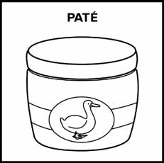 PATÉ - Pictograma (blanco y negro)