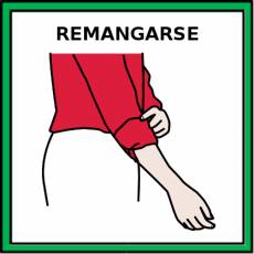 REMANGARSE - Pictograma (color)