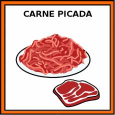 CARNE PICADA - Pictograma (color)