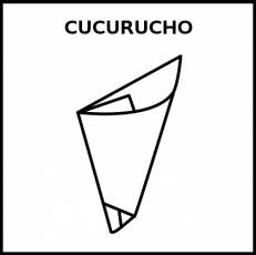 CUCURUCHO - Pictograma (blanco y negro)