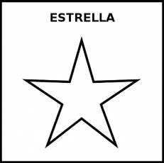 ESTRELLA (FORMA) - Pictograma (blanco y negro)