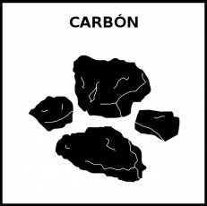 CARBÓN - Pictograma (blanco y negro)