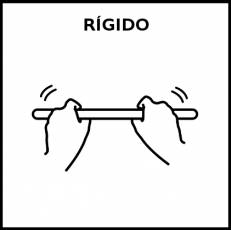RÍGIDO - Pictograma (blanco y negro)
