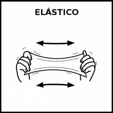 ELÁSTICO - Pictograma (blanco y negro)