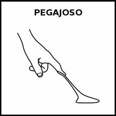 PEGAJOSO - Pictograma (blanco y negro)