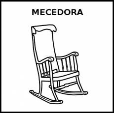 MECEDORA - Pictograma (blanco y negro)