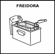 FREIDORA - Pictograma (blanco y negro)