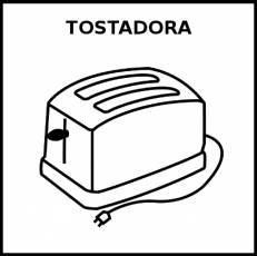 TOSTADORA - Pictograma (blanco y negro)