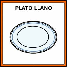 PLATO LLANO - Pictograma (color)