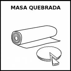 MASA QUEBRADA - Pictograma (blanco y negro)