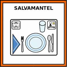 SALVAMANTEL - Pictograma (color)
