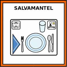 SALVAMANTEL - Pictograma (color)