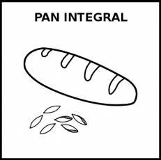 PAN INTEGRAL - Pictograma (blanco y negro)