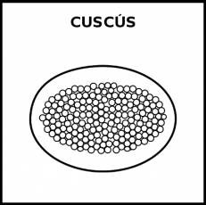 CUSCÚS - Pictograma (blanco y negro)