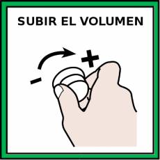 SUBIR EL VOLUMEN - Pictograma (color)