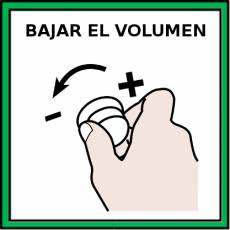 BAJAR EL VOLUMEN - Pictograma (color)
