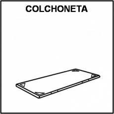 COLCHONETA - Pictograma (blanco y negro)