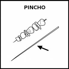 PINCHO - Pictograma (blanco y negro)