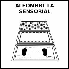 ALFOMBRILLA SENSORIAL - Pictograma (blanco y negro)