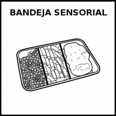 BANDEJA SENSORIAL - Pictograma (blanco y negro)